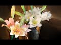 DIY -  Paper Easter Lily Bouquet