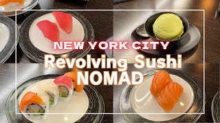 [NYC]Kaiten Zushi Nomad. Better than Kura revolving sushi?? #foodie #vlog #newyork #japanese