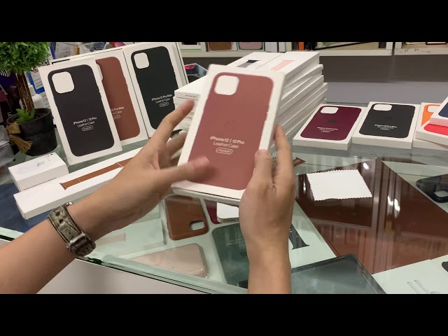 Trên tay ốp Apple Leather Case iPhone 12 | 12 Pro | 12 Pro Max Replica