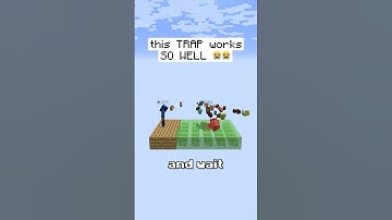 Why is this trap possible 🤨 #minecraft #gaming