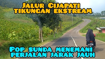 pop sunda menemani perjalan bandung garut via cijapatik- banyak tikungan tajam dan berkelok kelok