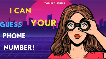 I Can Guess Your Phone Number (10 digits) | Math Tricks | Magic | Twinbro Stuffs