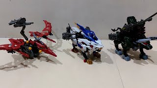 Zoids Wild Speed Test - Cannon Bull ZW26 vs Sniptera ZW29 vs Wild Liger Special Edition ZW15