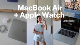 Macbook Air Skyblue Apple Watch 11 Aesthetic Unboxing Review And Comparison