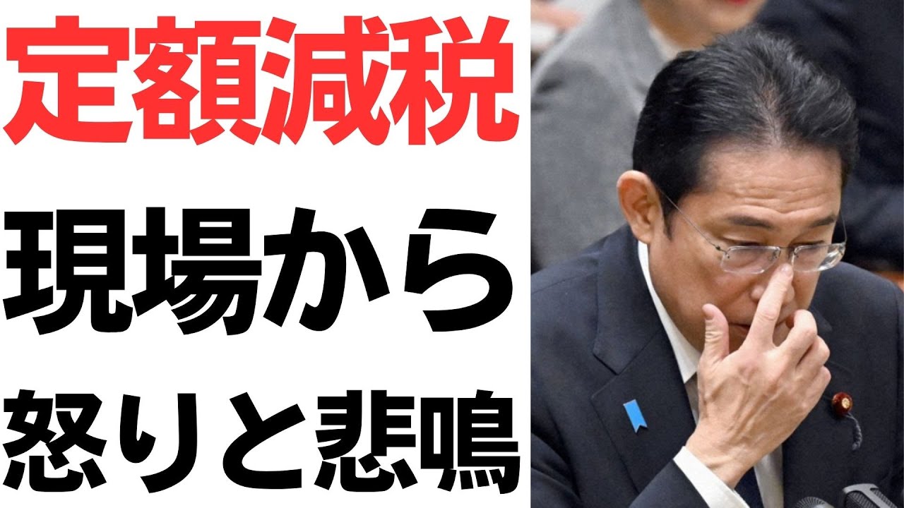 定額減税の制度設計と企業・自治体の負担を扱う動画のサムネイル