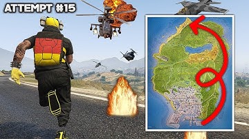 GTA 5 | Running Across The Entire Map In A FULL SESSION Without Dying CHALLENGE! Restart Every Death