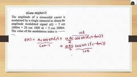 Amplitude Modulation Numerical 1