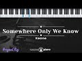 Somewhere Only We Know - Keane (KARAOKE PIANO - ORIGINAL KEY)