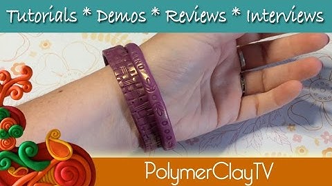 How to make easy bangle bracelets with polymer clay