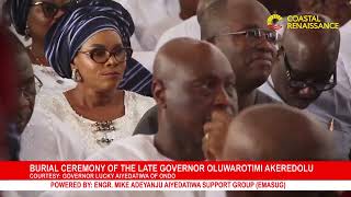 Burial ceremony of the late Governor Oluwarotimi Akeredolu, held on 23/2/2024 in Owo