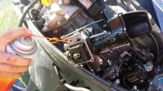 15 minute Carburetor Cleaning Rebuild Yamaha 20HP outboard 4stroke