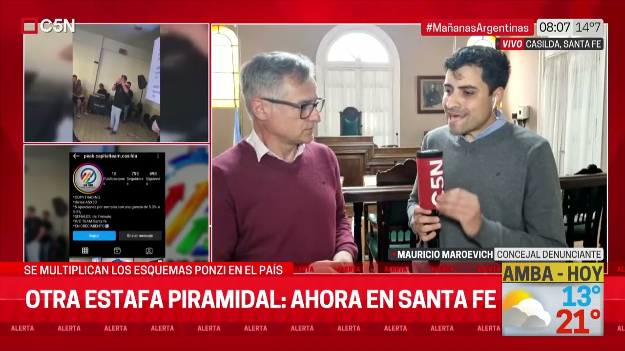 DENUNCIAN OTRA ESTAFA PIRAMIDAL en SANTA FE: MANO a MANO con el CONCEJAL DENUNCIANTE