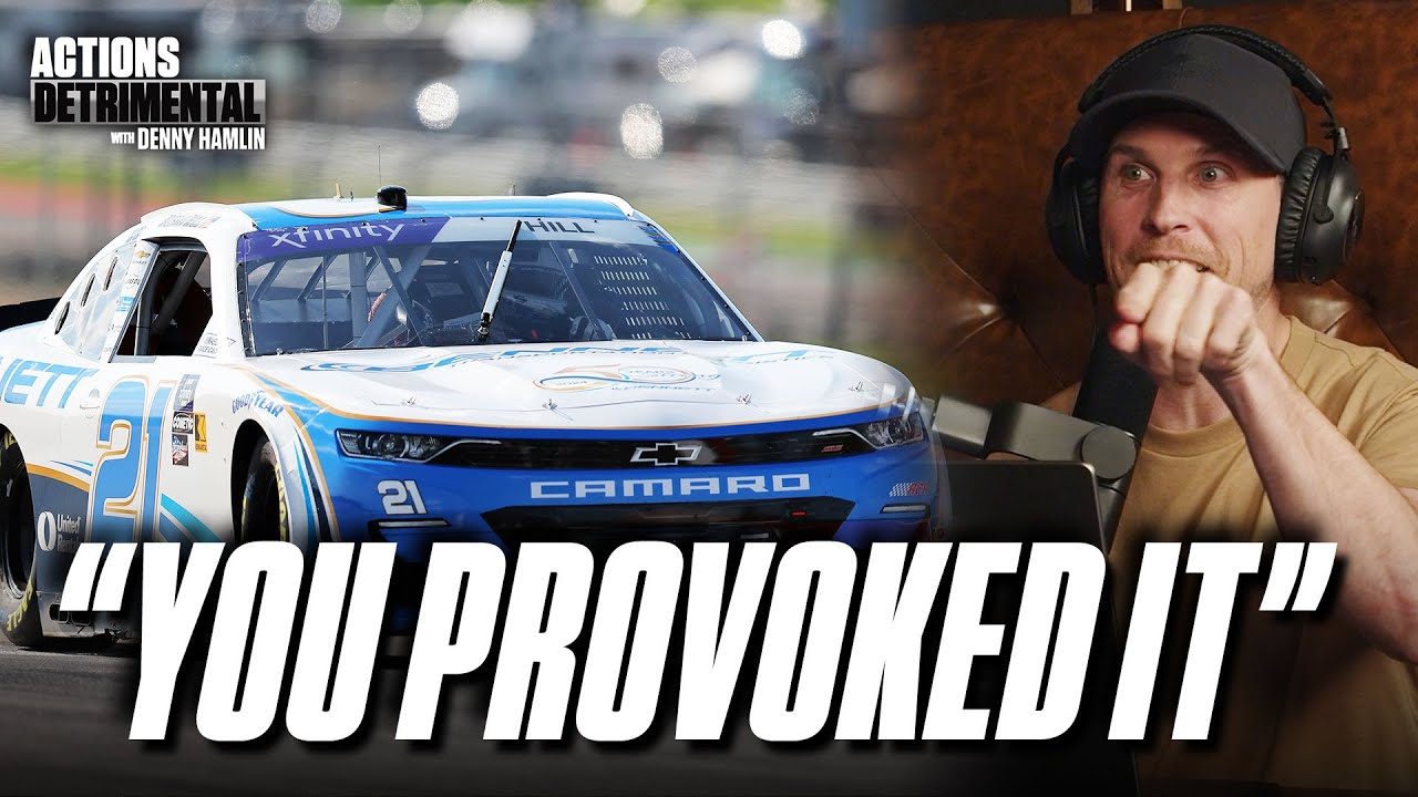 Denny Hamlin Reacts to Shane Van Gisbergen’s Retaliation Against Austin Hill