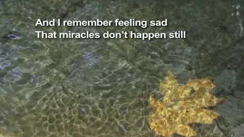 Peter Mayer "Holy Now"  (with lyrics in captions)