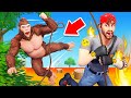 Un gorille magresse en vido sur fortnite