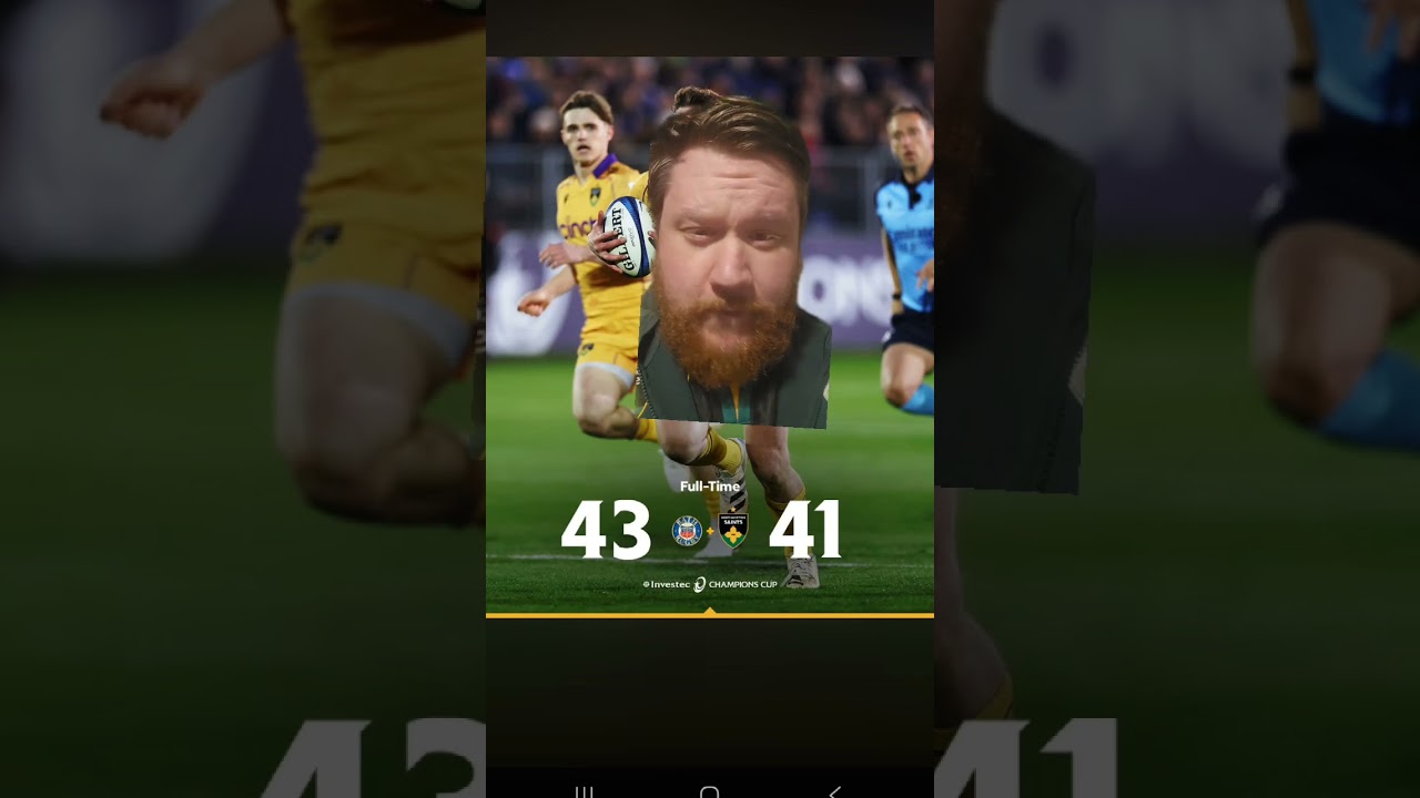 REACTION to Saints vs Bath in Champions Cup QUARTER FINAL #championscup #premrugby #rugby
