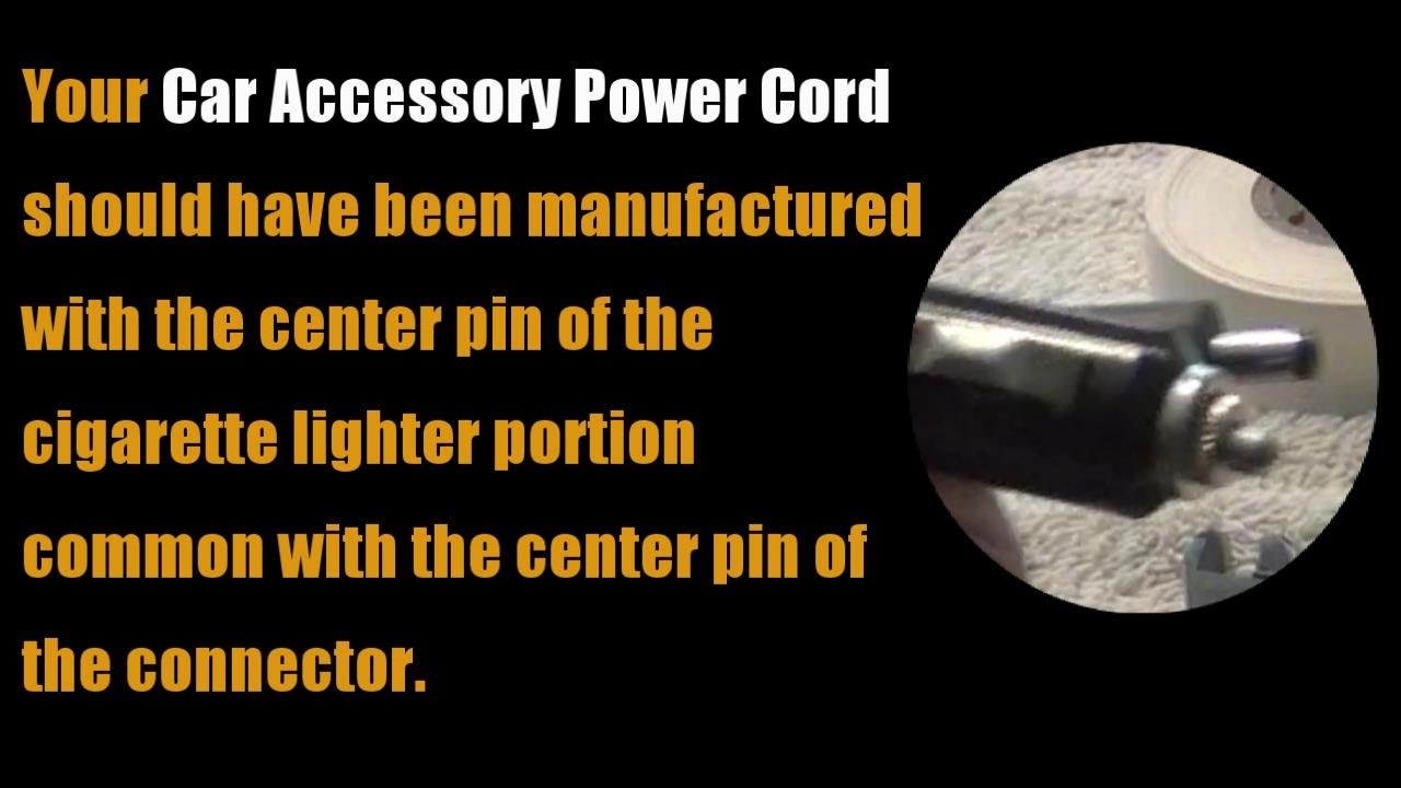 Car Accessory Power Plug Temporary Fix YouTube