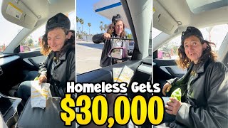 Millionaire blessed a lady who was homeless was 12 years and her story made me cry