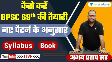 69th BPSC strategy | 69th BPSC Prelims syllabus | Book list | Abhay Pratap sir | Unacademy BPSC
