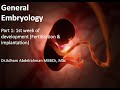 General Embryology Part I 1st Week Of Development Fertilization Implantation 