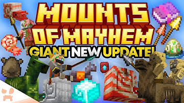 MINECRAFT MOUNTS OF MAYHEM UPDATE OUT NOW! 5 NEW MOBS, SPEARS, 100+ NEW CHANGES!