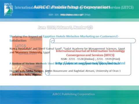International Journal of Information Technology Convergence and Services (IJITCS)