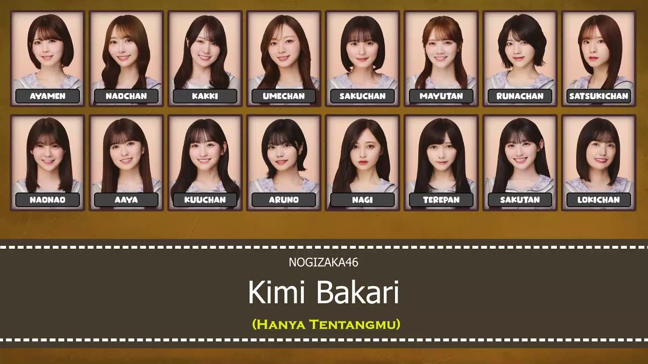 Nogizaka46(乃木坂46) - Kimi Bakari (君ばかり) (Kan/Rom/INA Color Coded Lyrics)