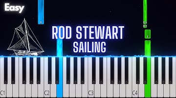 Rod Stewart - Sailing | Easy Piano Tutorial