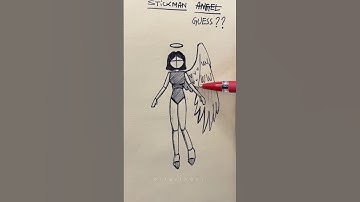 How to draw stickman figure || Guess this stickman || #art #howtodraw #tutorial #stickman #fypシ