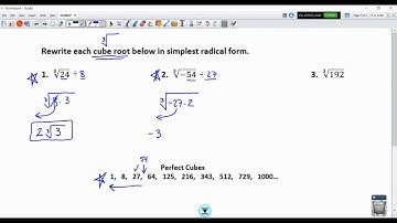 Example: Simplifying Cube Roots
