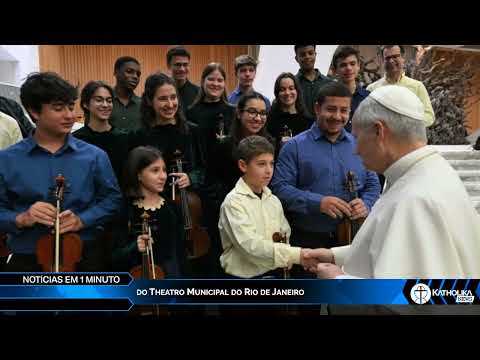 Katholika News em 1 minuto - Jovens violinistas brasileiros recebem saudação do Santo Papa