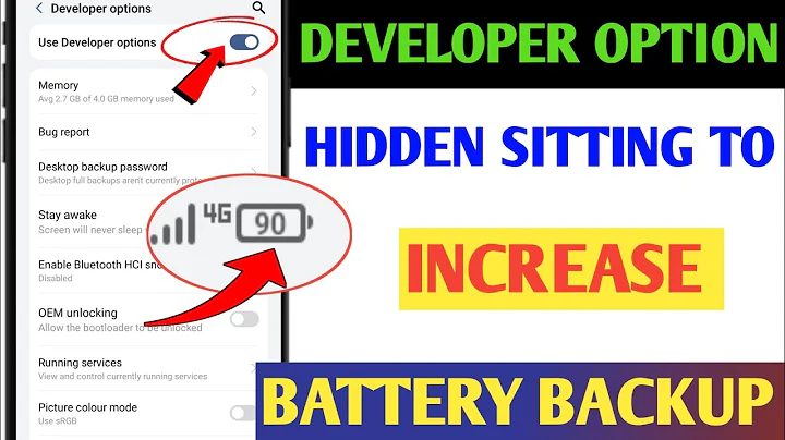 Developer Option Hidden features to Fix Battery Drain Problem | Increase Battery Backup in Android