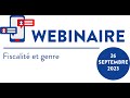 Webinaire : Fiscalité et genre