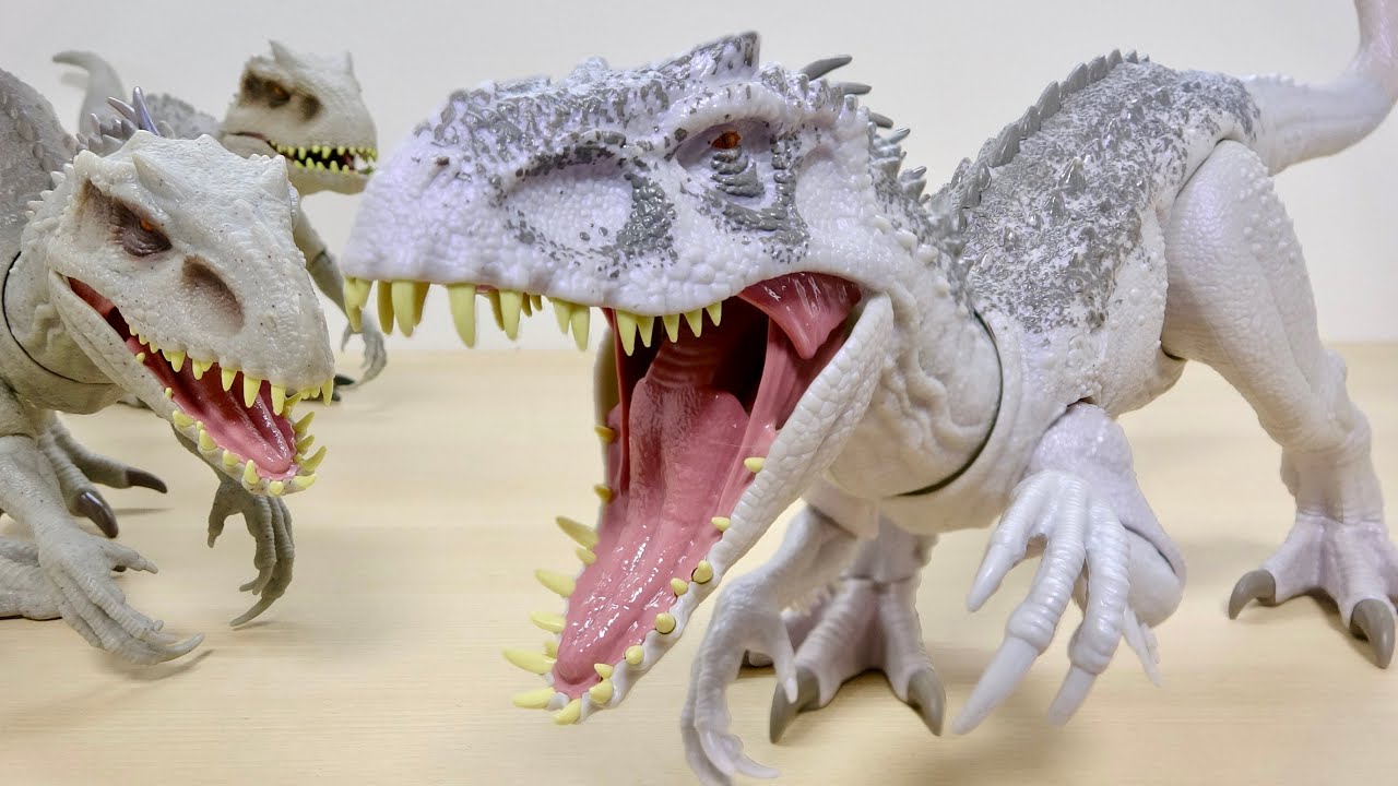 マテル　ジュラシックワールド　インドミナスレックス&ディストータスレックス マテル新作】「ジュラシック・ワールド ダメージ！光るインドミナス