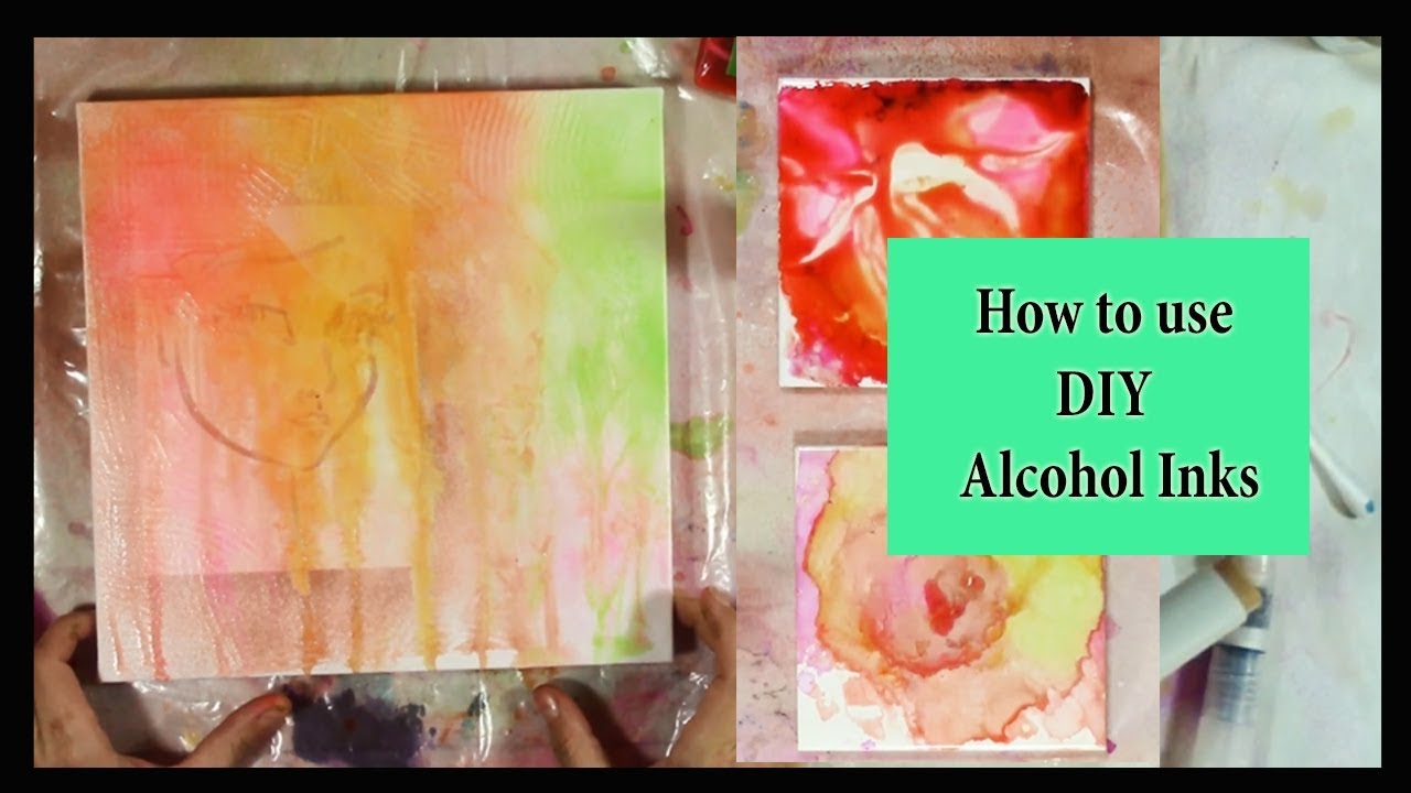 How to Use DIY Alcohol Inks - YouTube