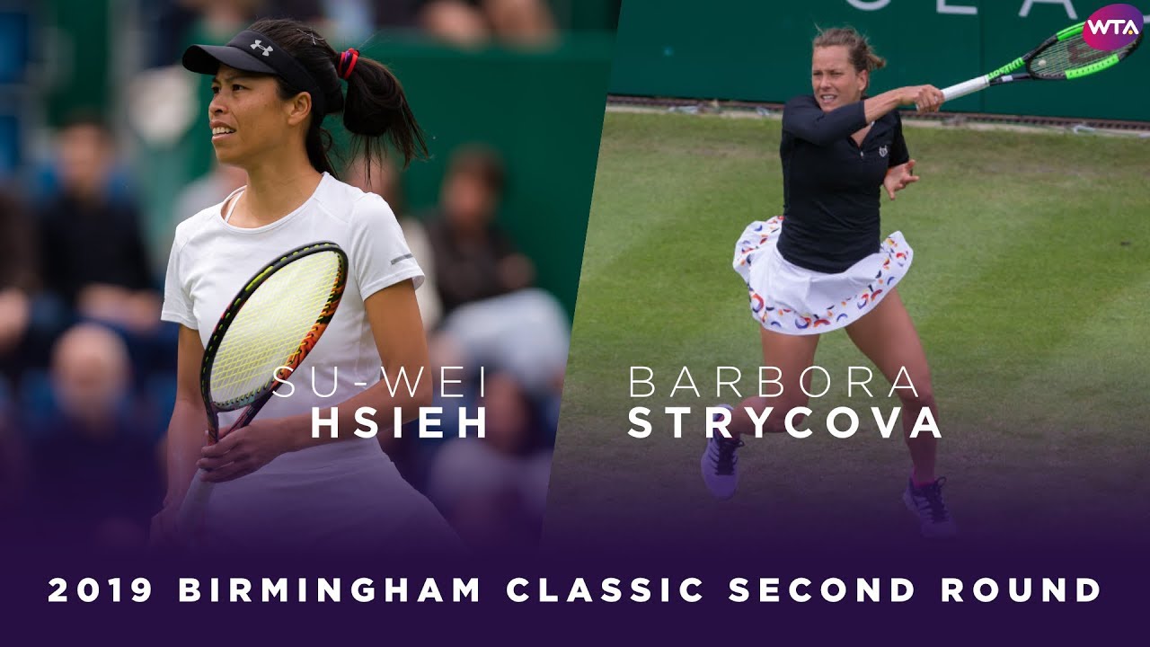 Hsieh Su-Wei vs. Barbora Strycova | 2019 Birmingham Classic Second Round | WTA Highlights