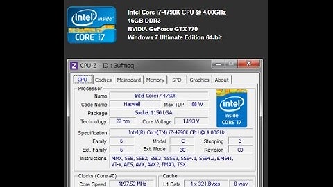 Download the new version of CPU-Z - the best utility for the processor