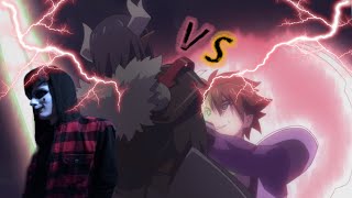 Shinmai Maou no Testament Burst басара VS леонарда AMV