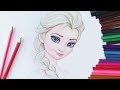 Уроки рисования. Учимся рисовать Эльзу из  "Холодное Сердце"How to Draw Elsa | Art School