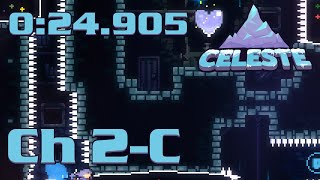 Celeste - Old Site (Ch 2-C) Speedrun in [0:24.905] (PB)