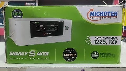 MICROTEK ENERGY SAVER 1225-12V UPS | 3 YEARS WARRANTY | COPPER BATTERY WIRE | FEATURES | UNBOXING