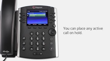 Horizon Training   Polycom VVX 410   Chapter 5 Placing a call on hold