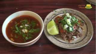 Click here to subscribe: http://goo.gl/mdjavu for the meat: 4 lb (1.8
kilos) beef chuck steak 5 guajillo peppers 2 anchos (optional) cloves
of...