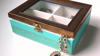 Jewelry box organizer : made using dollar tree photo frame and foam
board. use fabric or felt as an alternative for hinges. glue that
works best this pro...