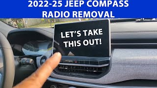 How To Remove 2022-2025 Jeep Compass Radio / Radio Display.