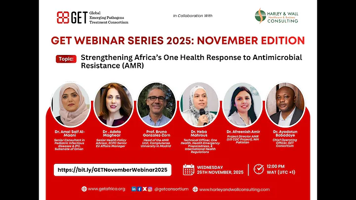 November Edition of the GET Webinar Series Focused on AMR and One Health