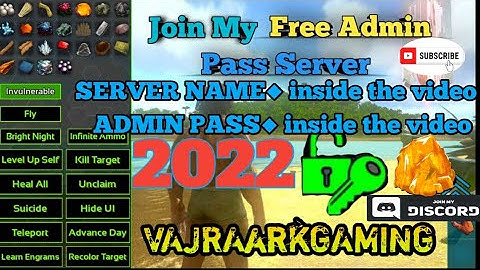 FREE ADMIN PASS SERVER ARK MOBILE | 2022 #arkmobile ARK SAVE DATA | ARK ONLINE  #freeadmin