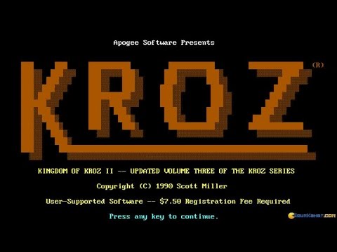 Kingdom of Kroz II – gameplay video