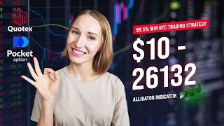 99.5% WIN OTC TRADING STRATEGY FOR BINARY OPTIONS | ALLIGATOR INDICATOR Pocket Option screenshot 1