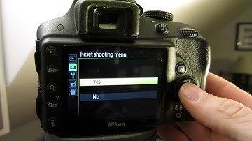 How to reset your settings on Nikon D3300